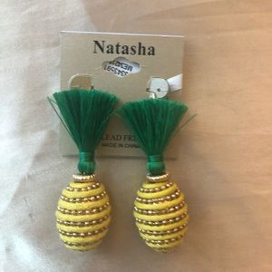 Pineapple Tassel Earrings